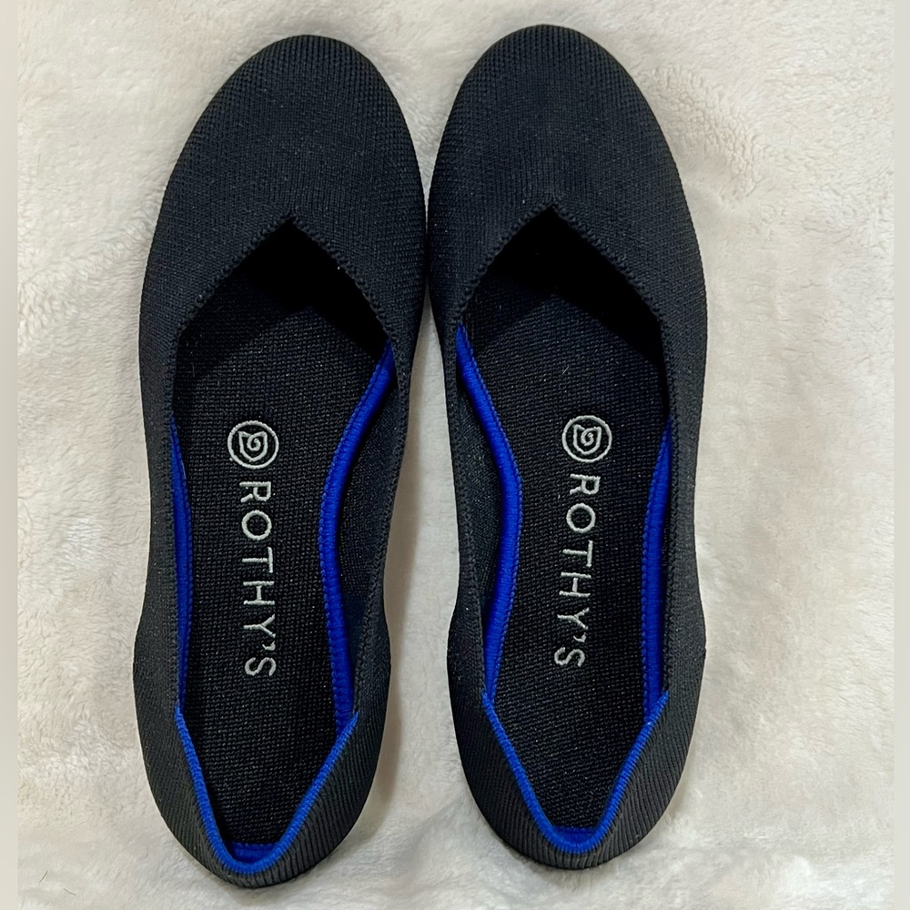 Rothy’s black ballet flats size 71/2